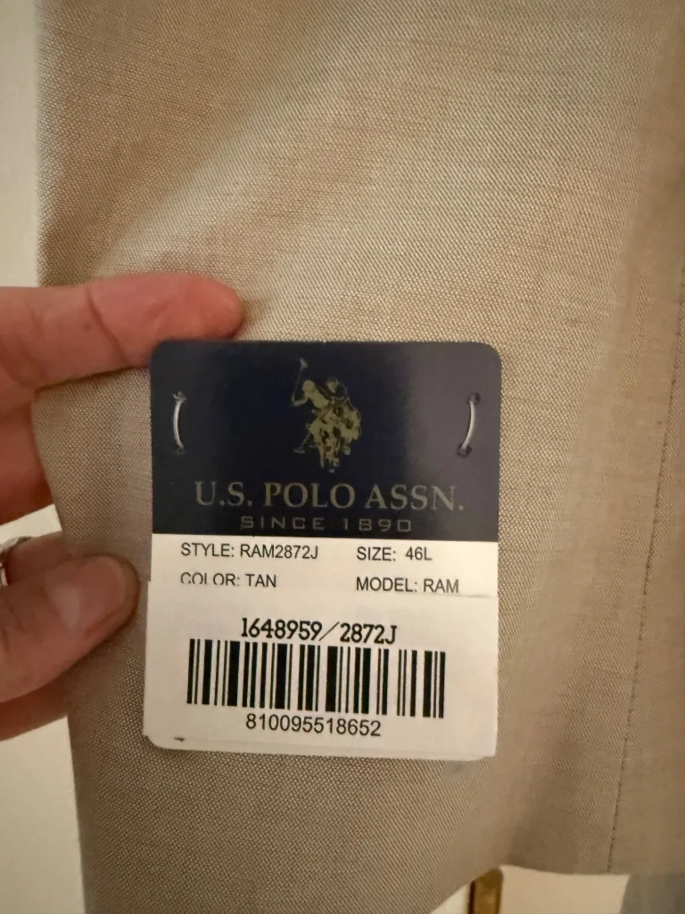 NWT US Polo Association Men's Khaki Blazer